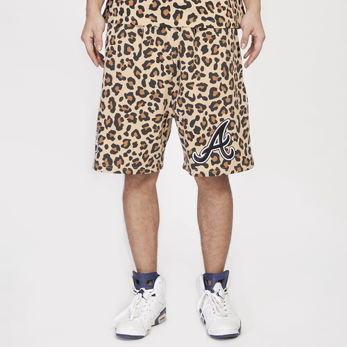 

Pro Standard Mens Atlanta Braves Pro Standard Braves Animal AOP Shorts - Mens Leopard/Leopard Size XL