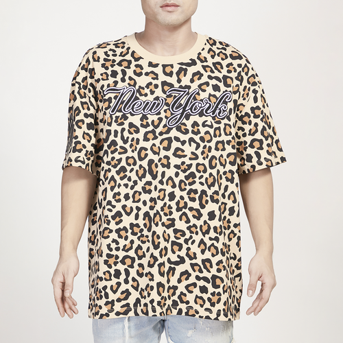 

Pro Standard Mens New York Yankees Pro Standard Yankees Animal Drop Shoulder AOP T-Shirt - Mens Leopard/Leopard Size XL