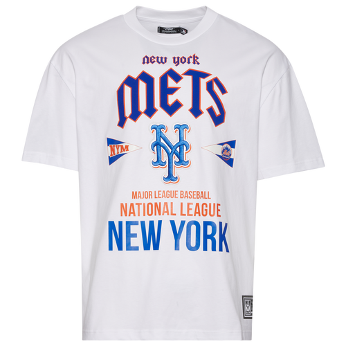 

Pro Standard Mens Pro Standard Mets City Tour T-Shirt - Mens White/White Size S