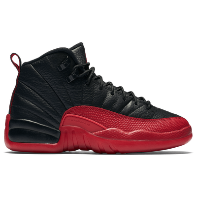 Jordan Grade School Retro 12 - BLACK/VARSITY RED