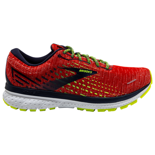 Brooks Men's Ghost 13 Running Sneakers From Finish Line In Red/blue