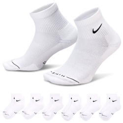 Adult - Nike Everyday Elevated Ankle Socks 6 Pack  - Black/White