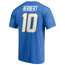Fanatics Chargers Icon Name & Number T-Shirt - Men's Blue