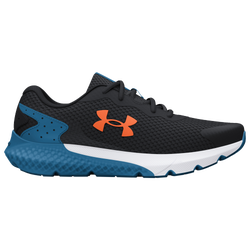 Boys' Grade School - Under Armour Rogue 3 - Black/Cosmic Blue/Orange Blast