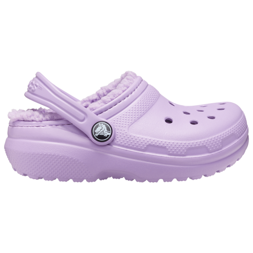 

Girls Crocs Crocs Classic Lined Clog - Girls' Grade School Shoe Purple/Purple Size 06.0