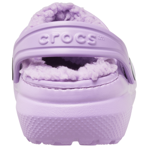 Lavender lined fashion crocs