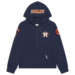 Boys' Grade School - Pro Standard Houston Astros Classic Flc Fz Hoodie - Midnight Navy