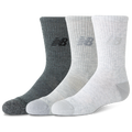 New Balance Active Crew Socks 3 Pack - New Balance Grey