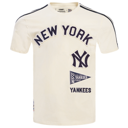 Men's - Pro Standard YANKEES RETRO CLASSIC SJ STRIPED TEE - Eggshell/Midnight Navy