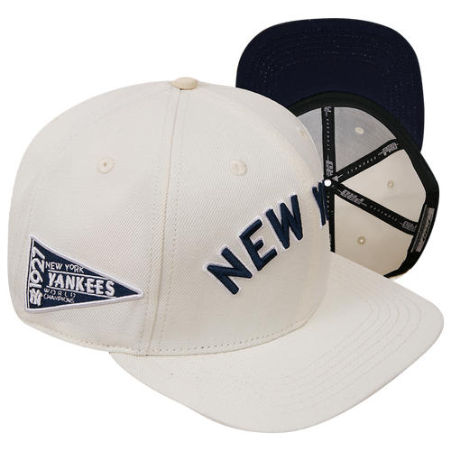 

Pro Standard Mens Pro Standard Yankees Retro Classic Snapback Hat - Mens Eggshell/Navy Size One Size