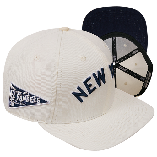 

Pro Standard Mens New York Yankees Pro Standard Yankees Retro Classic Snapback Hat - Mens Eggshell/Navy Size One Size