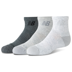 Boys' Grade School - New Balance Active Quarter Socks - Grey/Grey