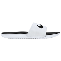 Boys white nike slides on sale