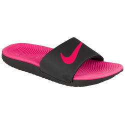 Boys' Preschool - Nike Kawa Slides - Black/Vivid Pink