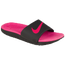 Nike Kawa Slide - Girls' Preschool Black/Vivid Pink