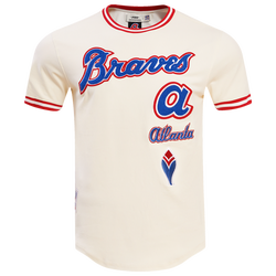 Men's - Pro Standard BRAVES RETRO CLASSIC DK TEE - Eggshell/Red