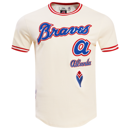  - Pro Standard BRAVES RETRO CLASSIC DK TEE - Eggshell/Red