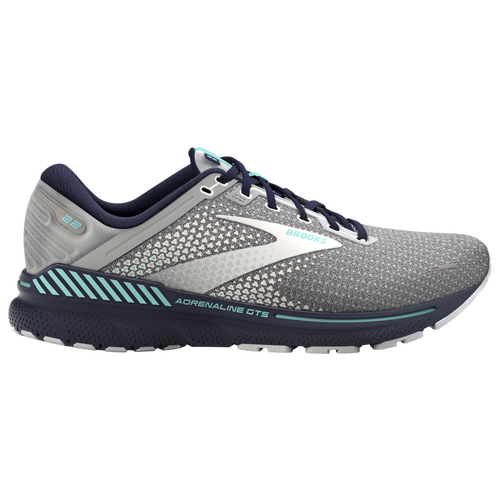 Brooks Women's Adrenaline Gts 22 Running Shoes In Grey/peacoat/aruba