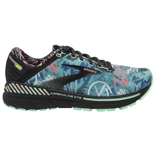 

Brooks Womens Brooks Adrenaline GTS 22 - Womens Running Shoes Black/Yucca/Flamingo Pink Size 7.5