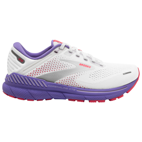 

Brooks Womens Brooks Adrenaline GTS 22 - Womens Shoes White/Coral/Purple Size 07.5