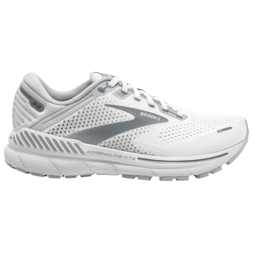 

Brooks Womens Brooks Adrenaline GTS 22 - Womens Running Shoes White/Oyster/Primer Grey Size 11.0