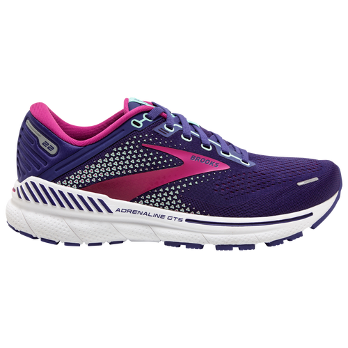 

Brooks Womens Brooks Adrenaline GTS 22 - Womens Shoes Navy/Yucca/Pink Size 06.0