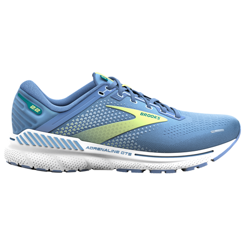 

Brooks Womens Brooks Adrenaline GTS 22 - Womens Running Shoes Silver Lake Blue/Green/White Size 9.5