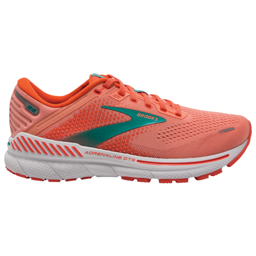 Brooks Adrenaline Gts 22 Sneaker In Coral/latigo Bay/white