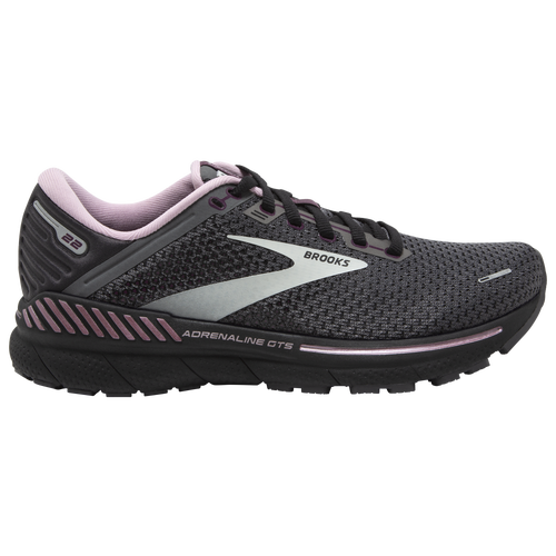 Brooks Women's Addiction 14 Running Shoes - Medium Width In Black/hot Pink/silver In Pearl/black/metallic