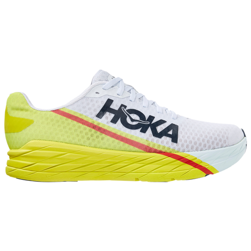 

HOKA Mens HOKA Rocket X - Mens Running Shoes White/Evening Primrose Size 12.0