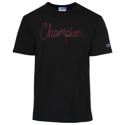 

Champion Mens Champion Varsity T-Shirt - Mens Black/Red Size M