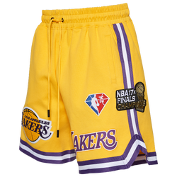 Men's - Pro Standard Lakers NBA Team Logo Pro Shorts - Yellow/Yellow