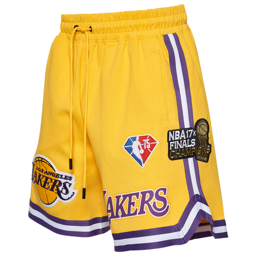

Pro Standard Mens Pro Standard Lakers NBA Team Logo Pro Shorts - Mens Yellow/Yellow Size S
