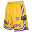 Pro Standard Lakers NBA Team Logo Pro Shorts - Men's Yellow/Yellow