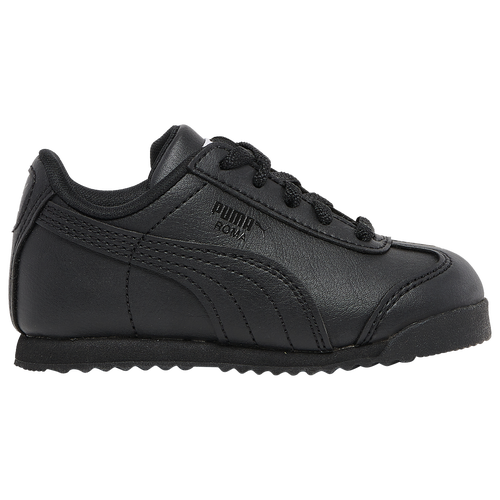 Black puma roma trainers online