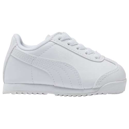 Shop Puma Boys   Roma In White/light Grey