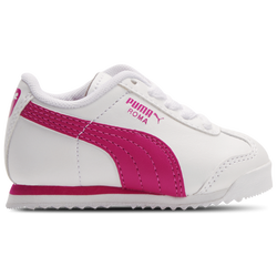 Girls' Toddler - PUMA Roma - White/Fuchsia Purple