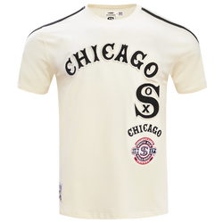 Men's - Pro Standard WHITE SOX RETRO CLASSIC SJ STRIPED TEE - Eggshell/Black