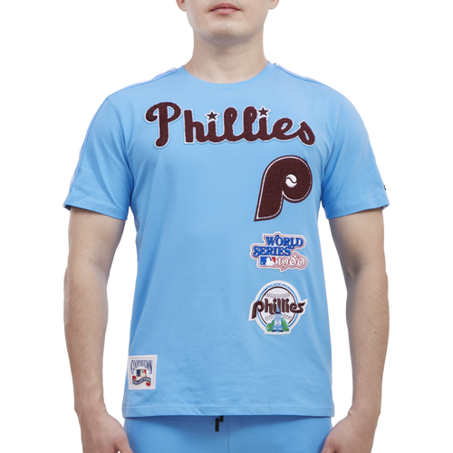 MENS - Pro Standard PHILLIES RETRO CLASSIC SJ STRIPED TEE - University Blue