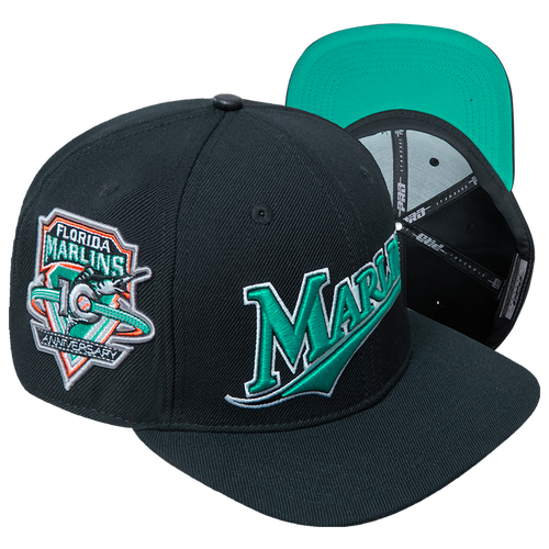 Pro Standard Mens Miami Marlins  Marlins Retro Classic Snapback Hat In Black/teal