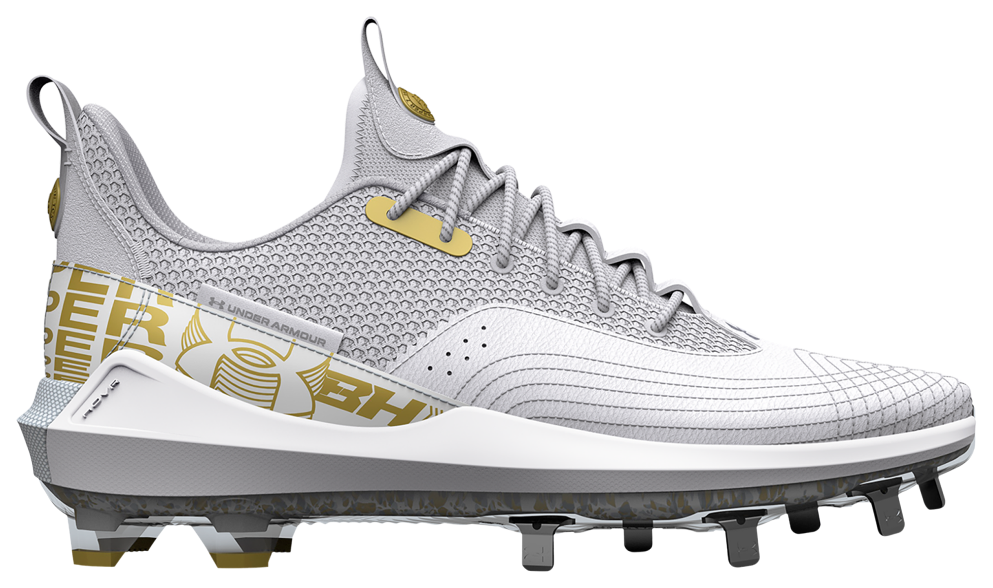 Under Armour Men's Harper 4 Low St Baseball Cleats - White, 11