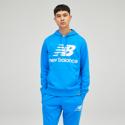 Men's - New Balance Essentials Stacked PO Hoodie - Royal