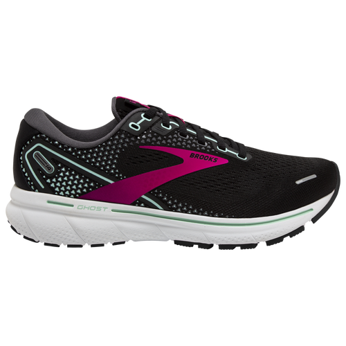 

Brooks Womens Brooks Ghost 14 - Womens Running Shoes Black/Pink/Yucca Size 11.0