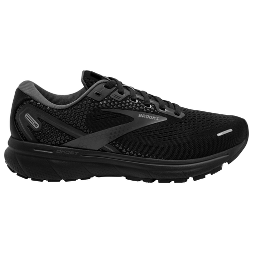 Brooks Women's Ghost 14 Wide Width Running Sneakers From Finish Line In Black/black/ebony