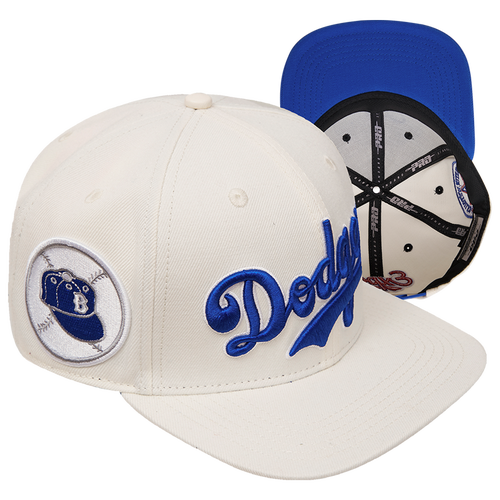 

Pro Standard Mens Los Angeles Dodgers Pro Standard Dodgers Cooperstown Retro Classic Snapback Hat - Mens Eggshell/Blue Size One Size