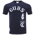 Pro Standard CUBS RETRO CLASSIC SJ STRIPED TEE - Pro Standard Midnight Navy