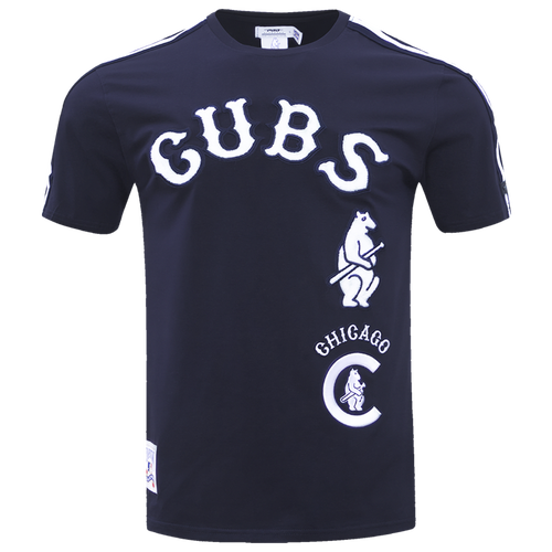 MENS - Pro Standard CUBS RETRO CLASSIC SJ STRIPED TEE - Midnight Navy