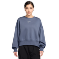 Nike NSW Style Fleece Crew OOS - Nike World Indigo/White