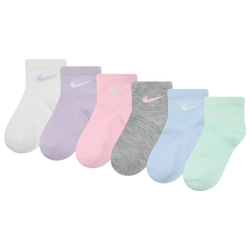 Boys' Infant - Nike 6 Pack Ankle Socks - Multi/Grey