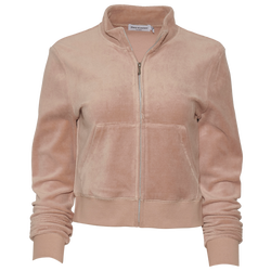Women's - Juicy Couture Velour Jacket - Beige/Tan/Beige/Tan